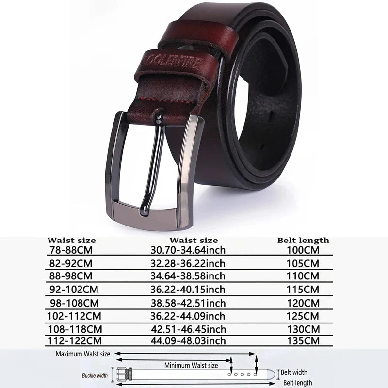 Riem heren van dik nerfleer met robuuste look