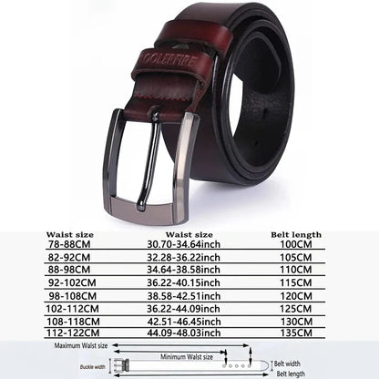 Riem heren van dik nerfleer met robuuste look