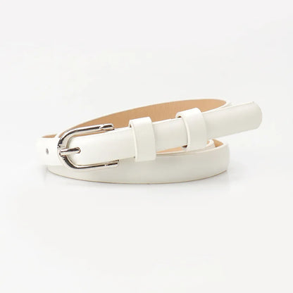 Leren riem dames met klassieke gesp