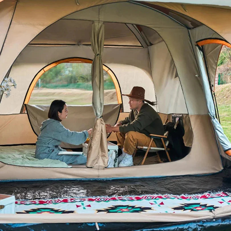 Pop up tent met dubbele deur – Gemakkelijk met twee personen