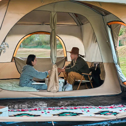 Pop up tent met dubbele deur – Gemakkelijk met twee personen