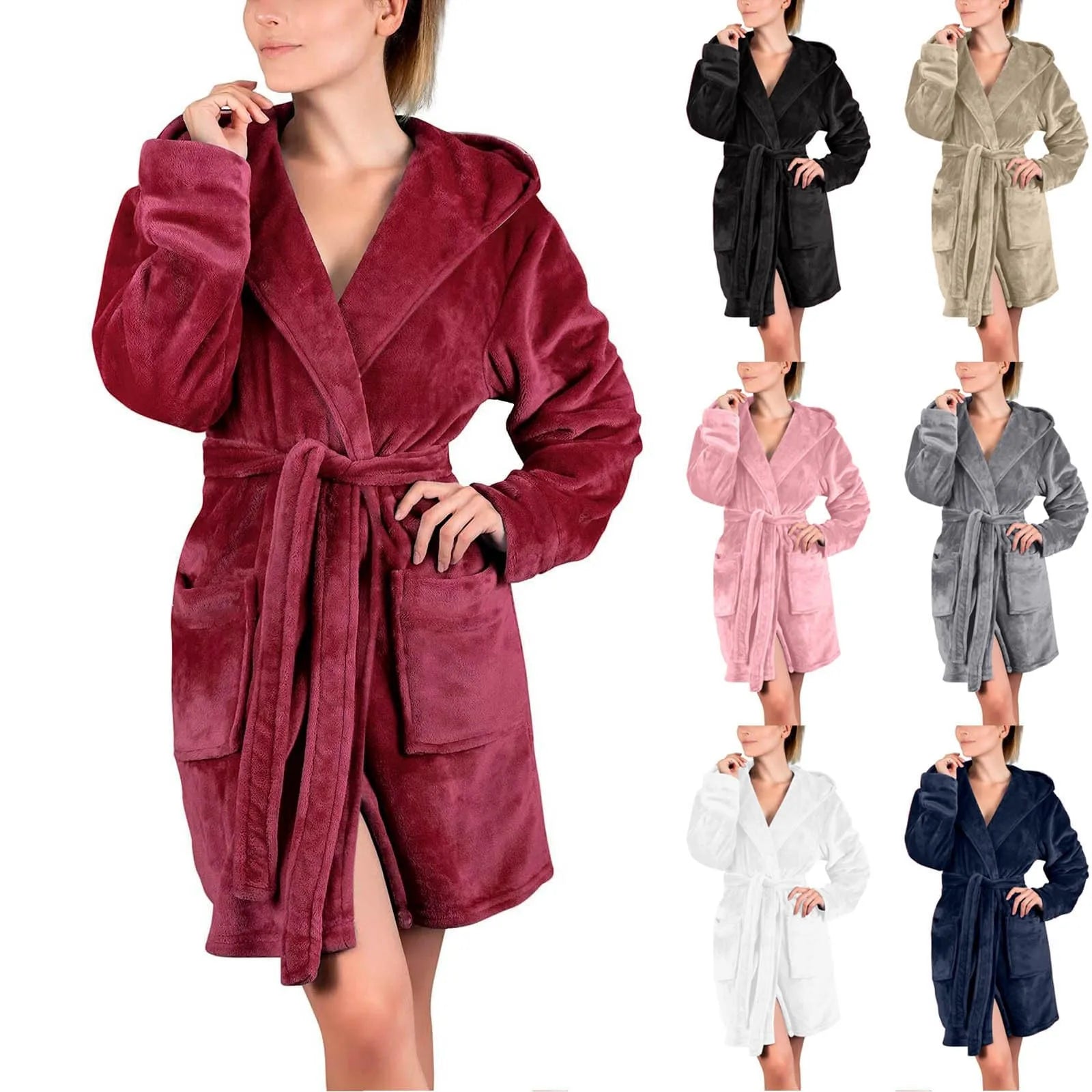 Katoenen ochtendjas dames met streepjes – Casual elegantie
