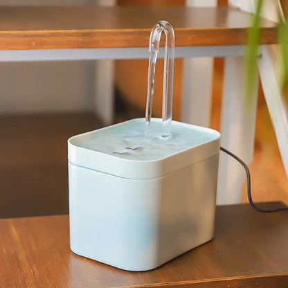 Waterfontein met LED en waterval – Decoratief en functioneel