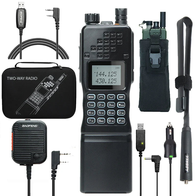 Walkie talkie met batterijniveau-indicator