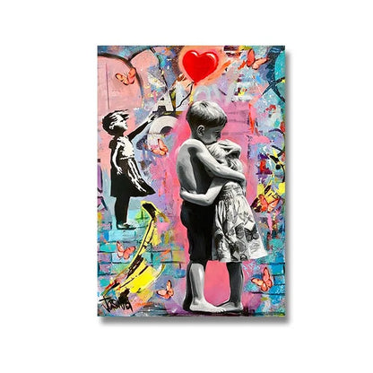 Abstracte poster in neutrale kleuren