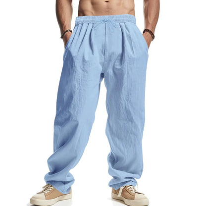 Linnen broek mannen in neutrale tint – Past bij elke outfit