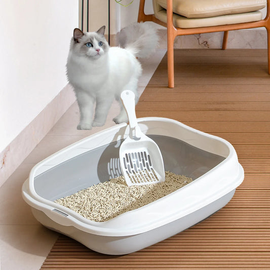 Mooie kattenbak met ronde vormen – Zacht en vriendelijk design