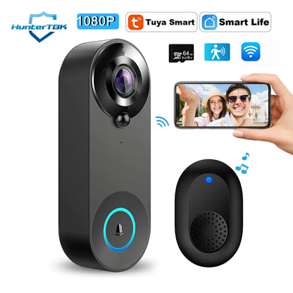Deurbel met video en ingebouwde speaker – Spreek direct met bezoekers