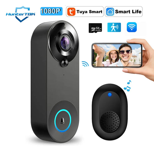 Deurbel met video en ingebouwde speaker – Spreek direct met bezoekers