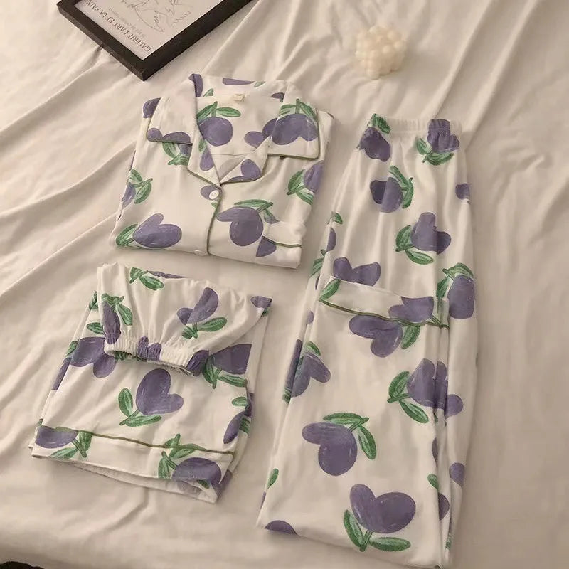 Dames pyjama winter met thermische voering