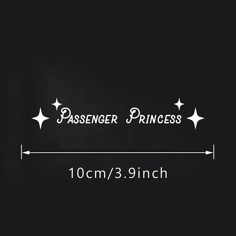 auto stickers - Passenger Princess ontwerp voor een persoonlijke touch