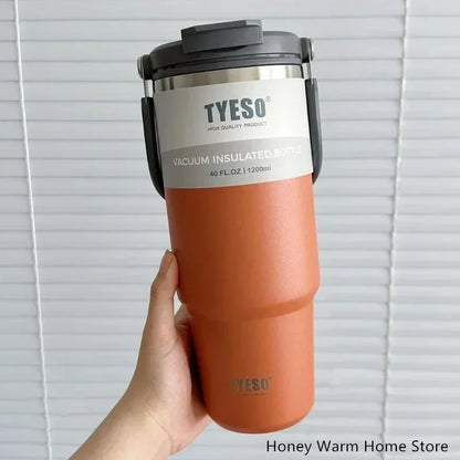 Thermosfles met pushknop – Eenvoudig in gebruik