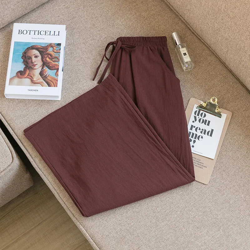 H&M linnen broek dames cropped model – Luchtig en modern