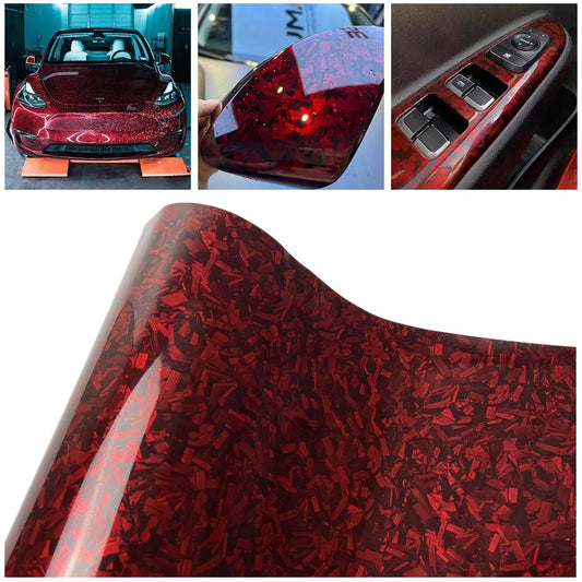 Auto stickers - Rood Carbon Design voor een Unieke Look