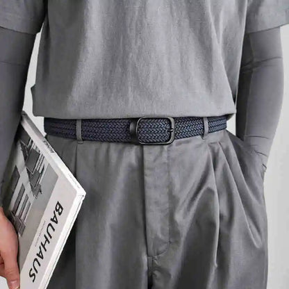 Stretch riem heren met sportieve insteek