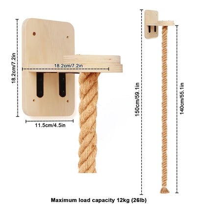 Krabpaal wanddesign met planken – Compact en praktisch