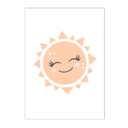 Kinderkamer poster met ruimte en planeten