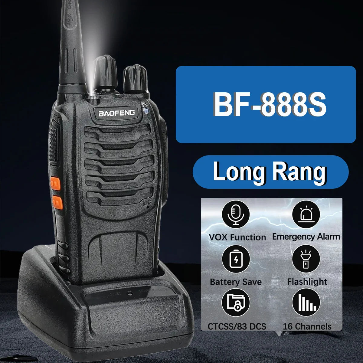 Walkie talkie met LED-licht – Voor spannende avonturen
