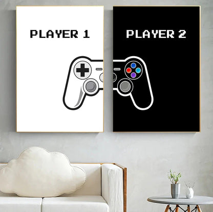 Poster in zachte pastelkleuren