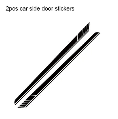 Auto stickers - Zwarte strepen voor een sportieve uitstraling
