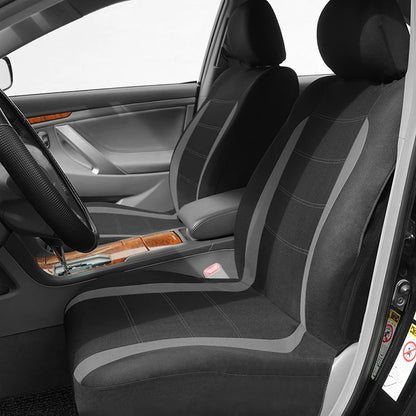 Autostoelhoezen zwart met grijs – Tijdloze combinatie