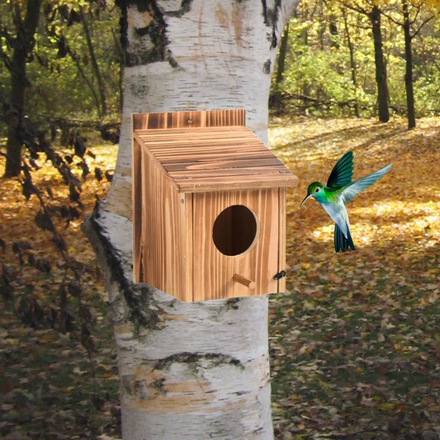 Vogelhuisje Hema met touw – Eenvoudig op te hangen
