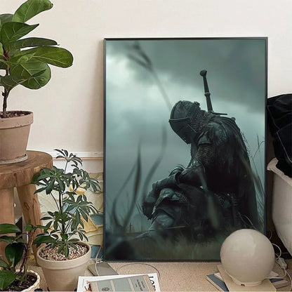 Poster met illustratie van koffie of wijn