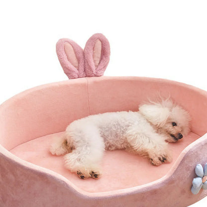 Hondenmand groot - Pluche roze oase voor comfortabel slapen