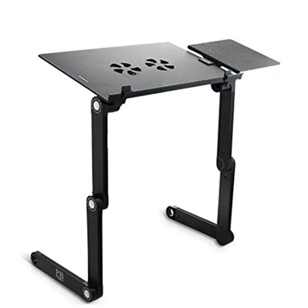 Houten schoottafel met metalen frame