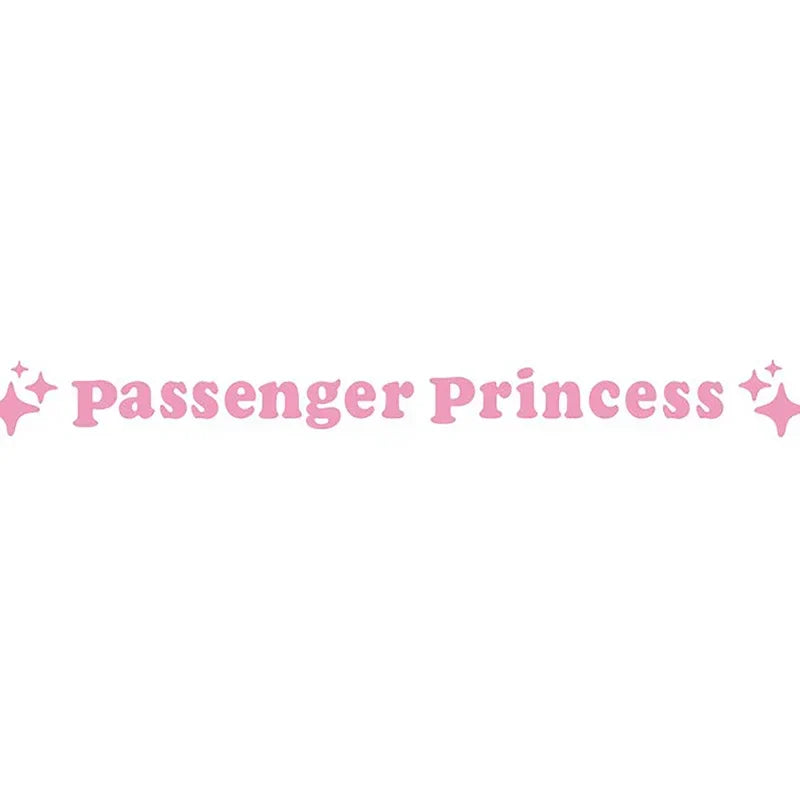 auto stickers - Passenger Princess sticker voor persoonlijke flair