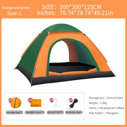 Pop-up tent Decathlon met scheerlijnen – Extra stevig