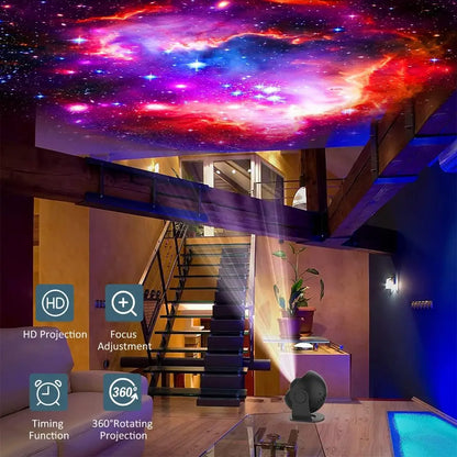 Projector lamp met sterren voor babykamer