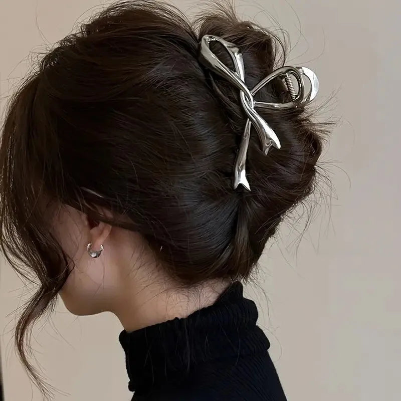 Gekleurde haarclips met retro uitstraling