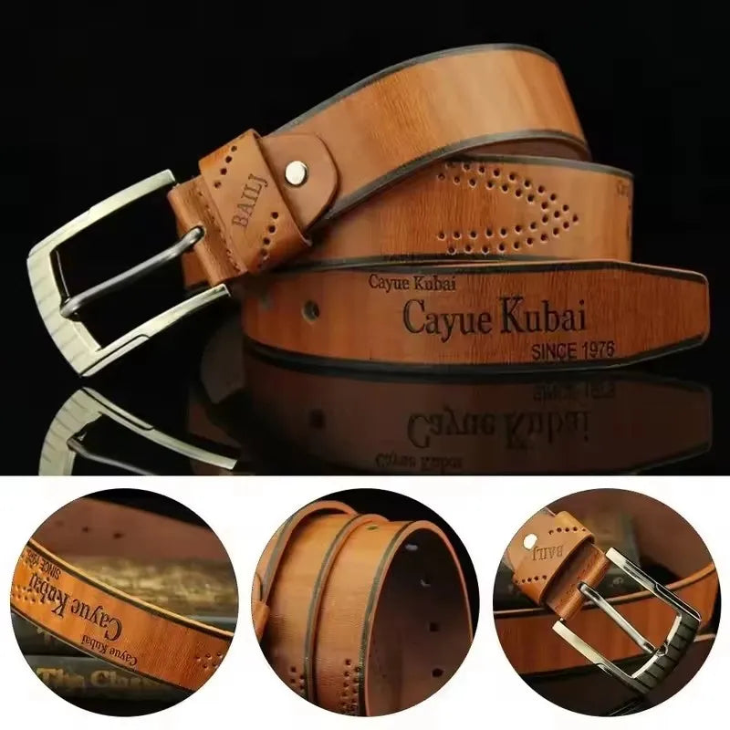 Casual riemen heren van canvas en PU leer