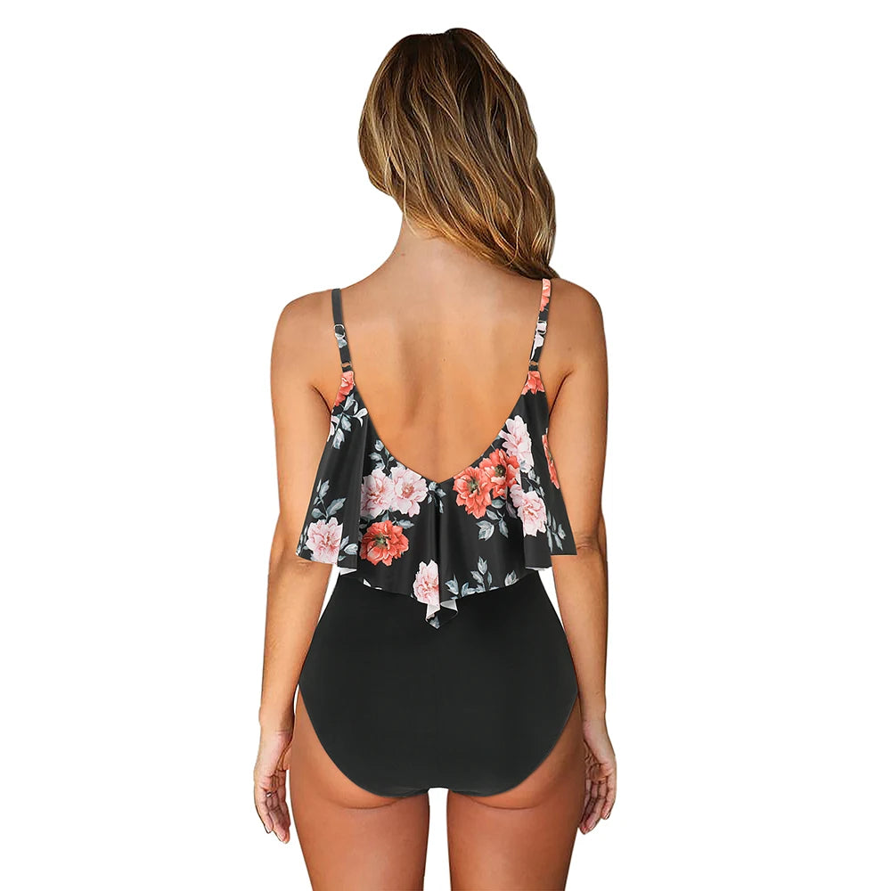 Zwemjurk met tropische bladeren – Zomerse look