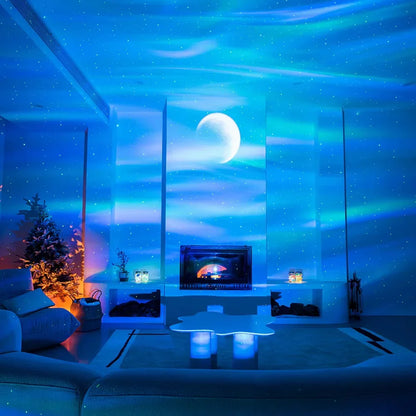 Luxe projector lamp met sterrenhemel look