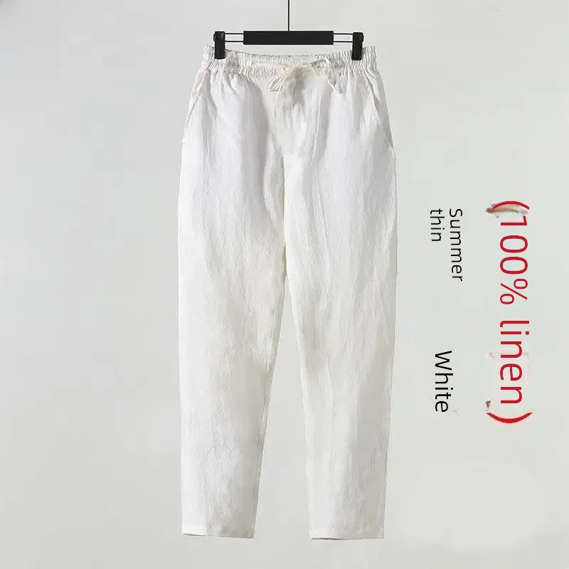 Linnenmix broek heren – Natuurlijk materiaal met extra stevigheid