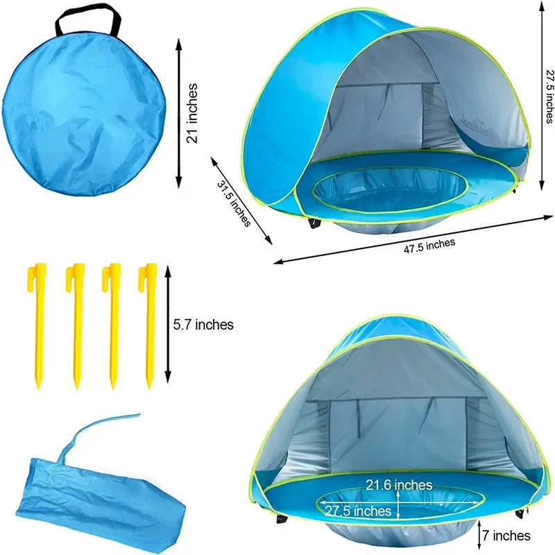 Tent met pop-up systeem – Geen stokken nodig
