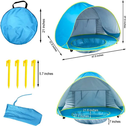 Tent met pop-up systeem – Geen stokken nodig