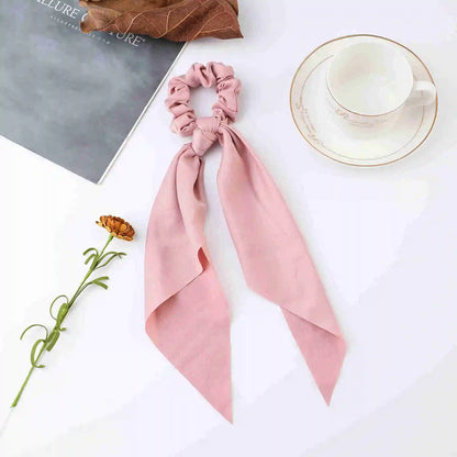Set haar accessoires met pastel scrunchies
