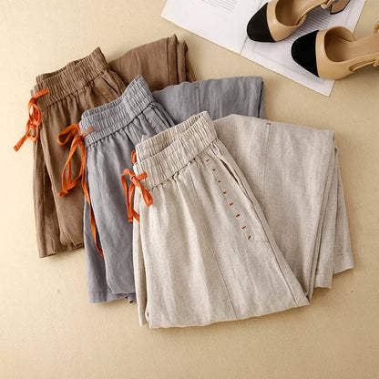 C&A linnen broek dames voor lente en zomer – Ademend en fris