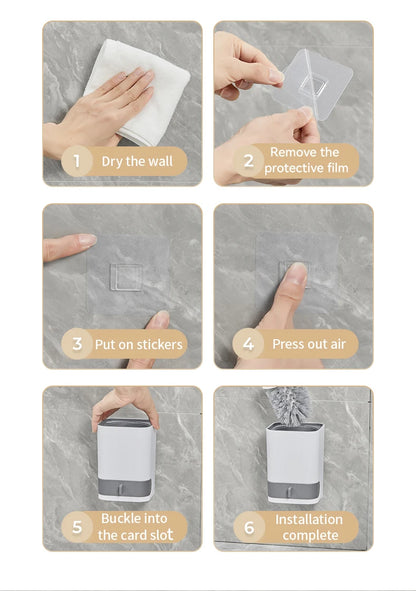 WCborstel met verwisselbare steel – Slim en flexibel