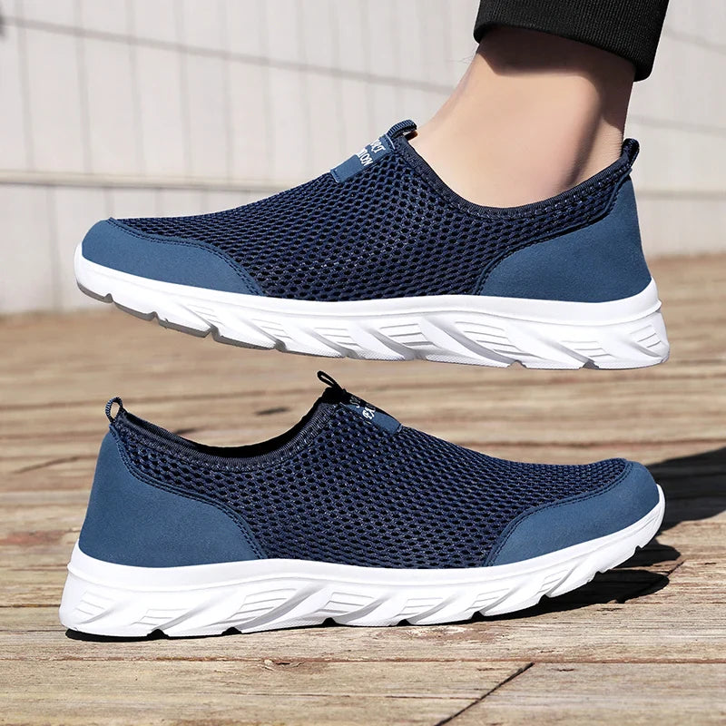 Luchtige heren schoenen met geweven details