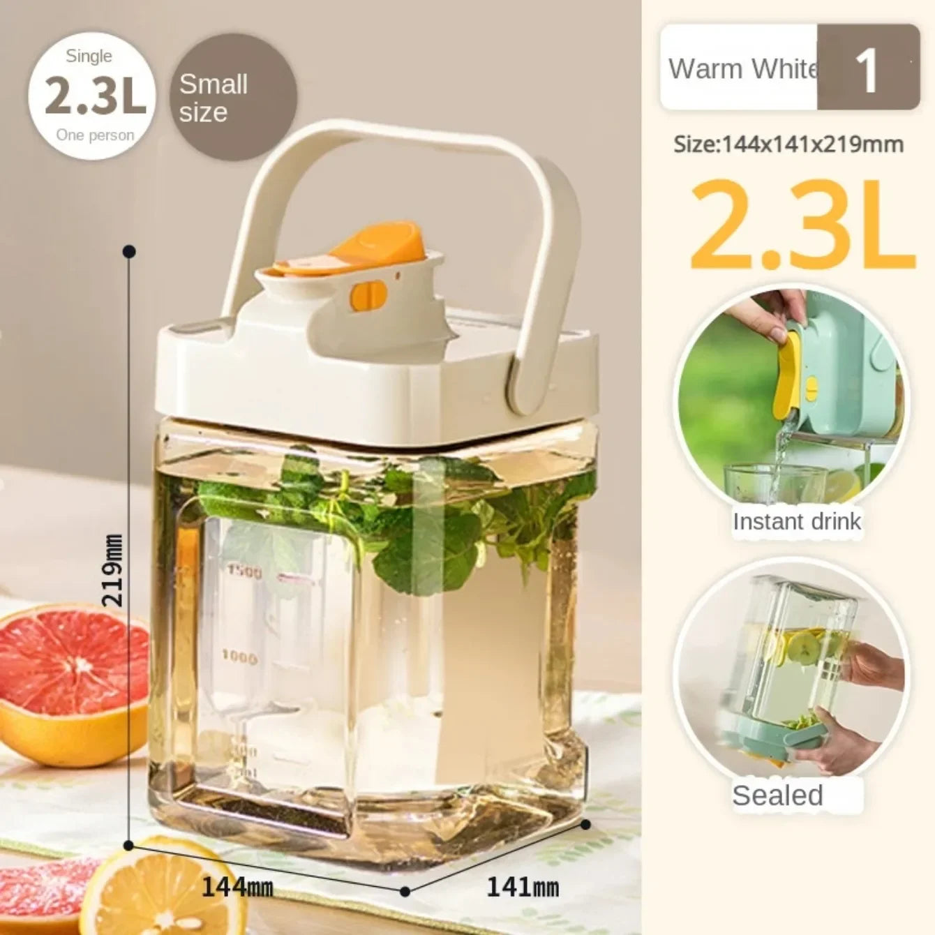 Drankdispenser met handvat – Gemakkelijk te verplaatsen