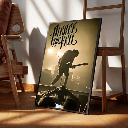Poster met kaart van wereld of stad