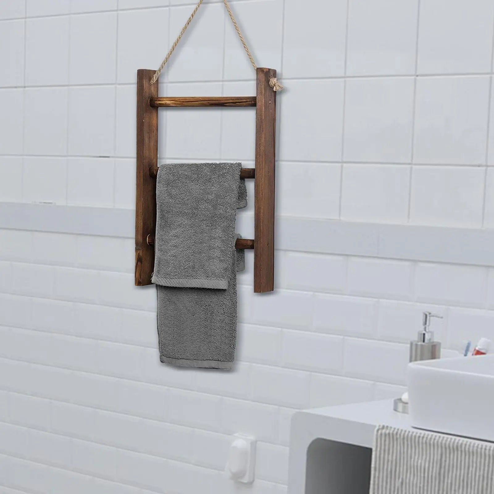 Handdoek rek voor badrand – Voor directe toegang