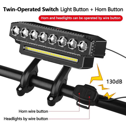 Set LED fietslampjes met klikbevestiging
