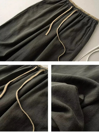 Linnen broek dames met soepelvallende stof – Zacht en luchtig