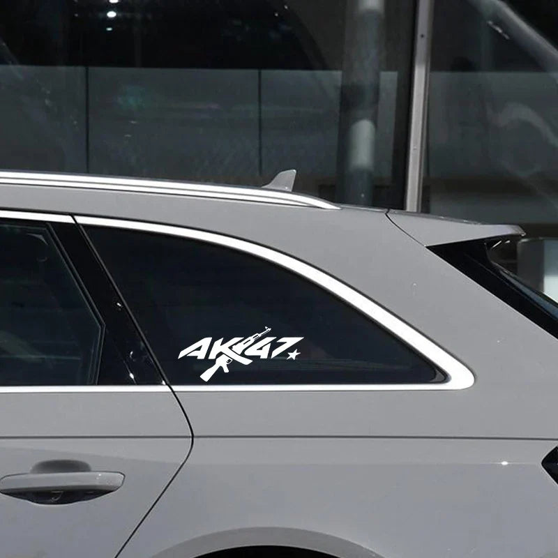 auto stickers - AK47 ontwerp met holografische glans voor unieke uitstraling
