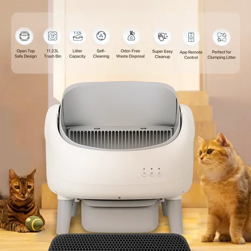 Grote kattenbak voor kittens en volwassen katten – Groeit mee